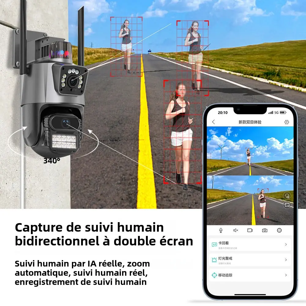 Caméra De Surveillance Externe Mipvision M22 6MP IP Metal