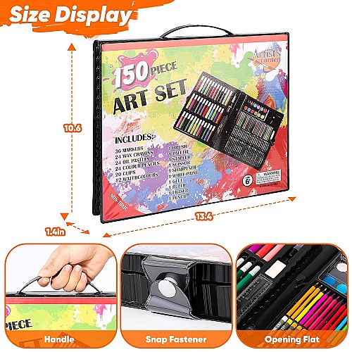 Pack Art Set Drawing Supplies Painting Art Kits 150 pièces