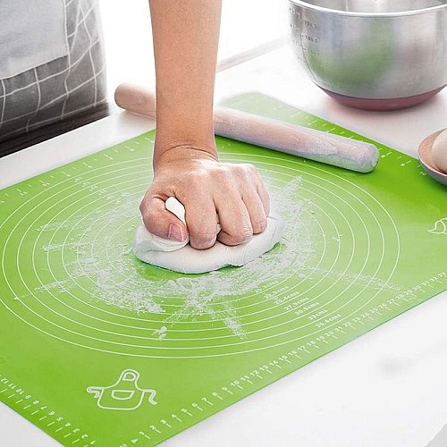 Tapis de Pâtisserie en silicone épais et antiadhésif -Vert