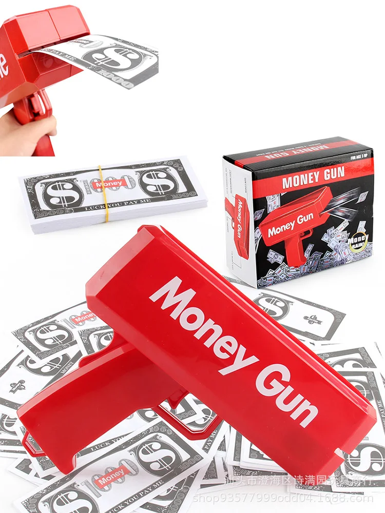 Super Money Gun Shooter Toys For Money Spray