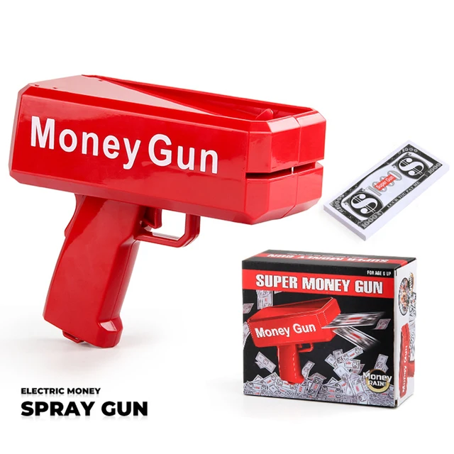 Super Money Gun Shooter Toys For Money Spray