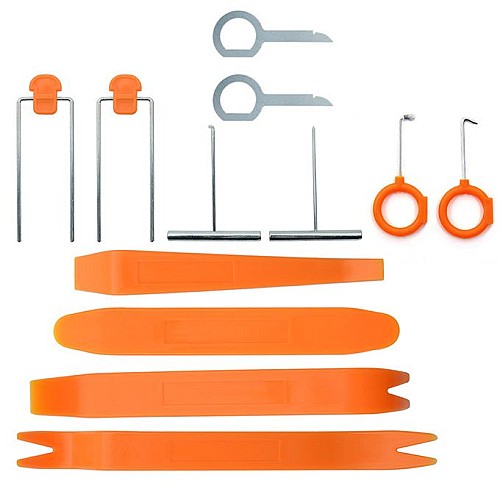 Outils démontage - 12 Pieces Panneau et Radio - Orangé