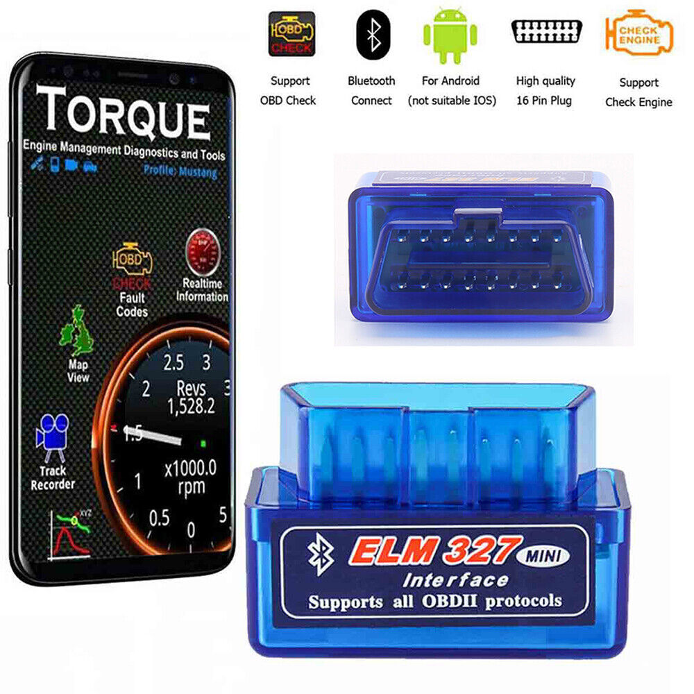 Elm327 Outil Diagnostic Scanner Android Windows Obd2 Bluetooth