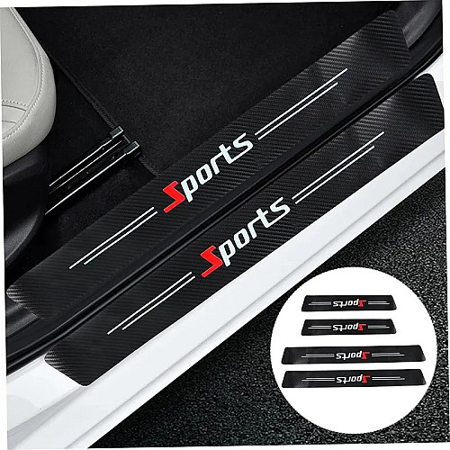 Lot De 4 Bandes De Seuil De Voiture, Bandes De Protection