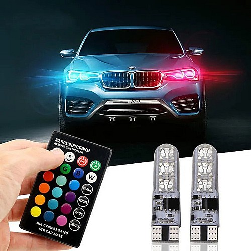 Lampe automatique multicolore de LED - Télécommande infrarouge de rayon