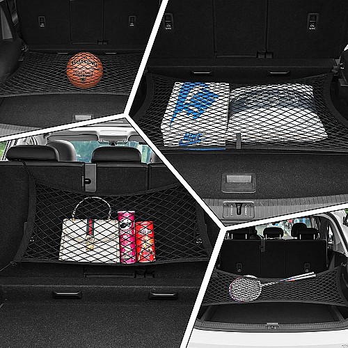 Filet à bagages, 110x60 cm, filet de rangement pour voiture