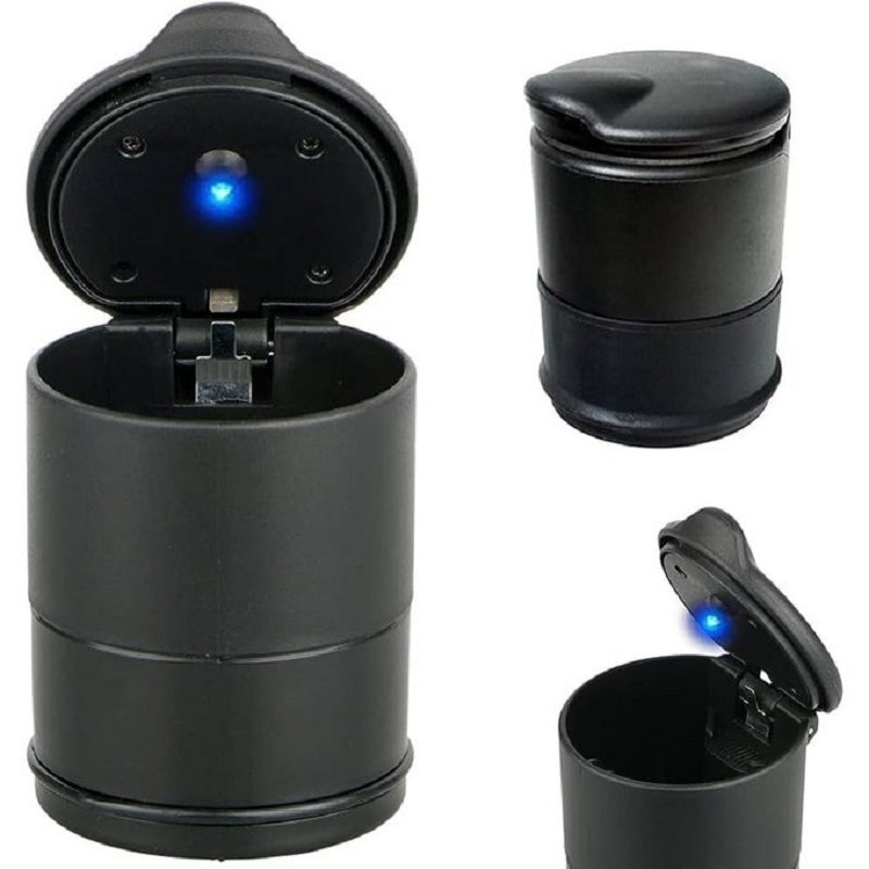 Cendrier LED Pour Voiture Couleur Noir