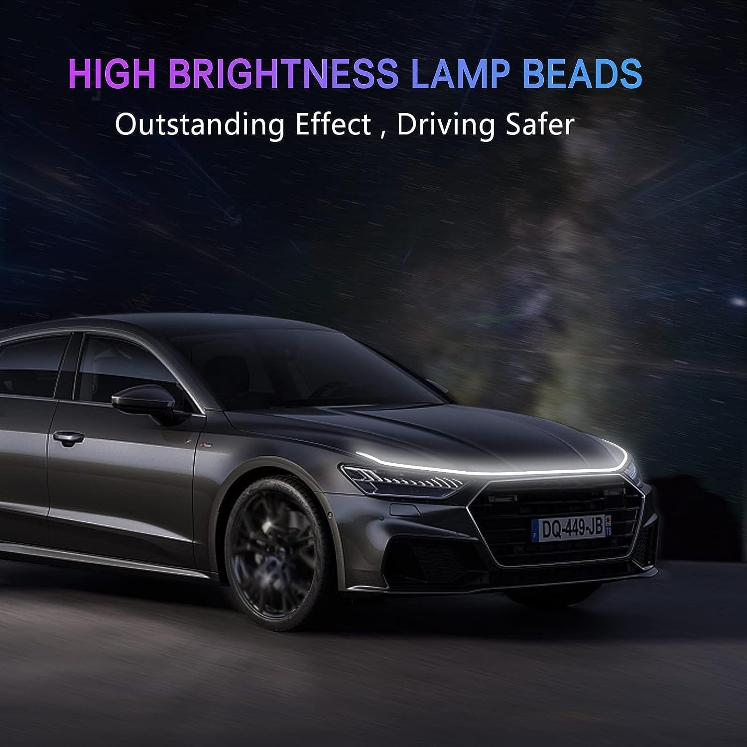 GlowLine™ – Bande LED Avant pour Capot de Voiture