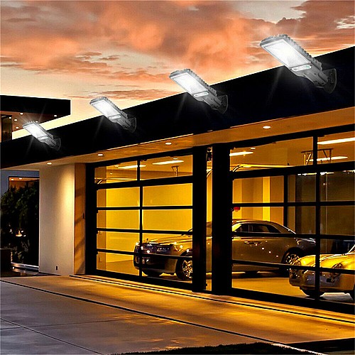LED Solar Sensor Lights Outdoor 72COB Solar Wall Light Motion