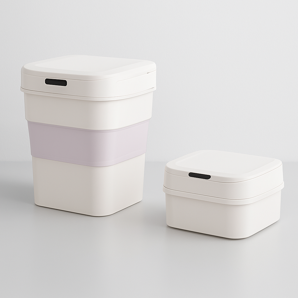 Poubelle Intelligente Pliante avec Capteur Automatique