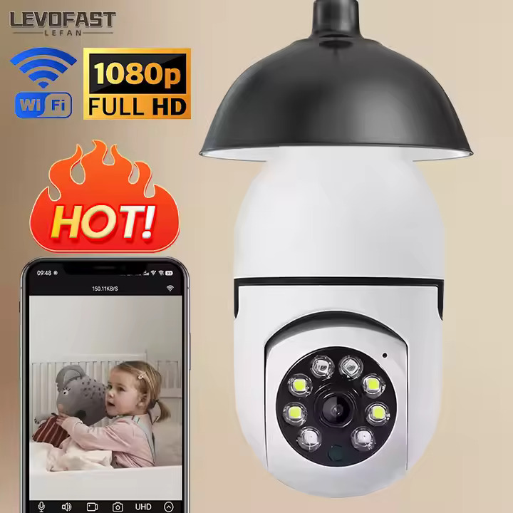 Camera wifi ampoule smart sans fil