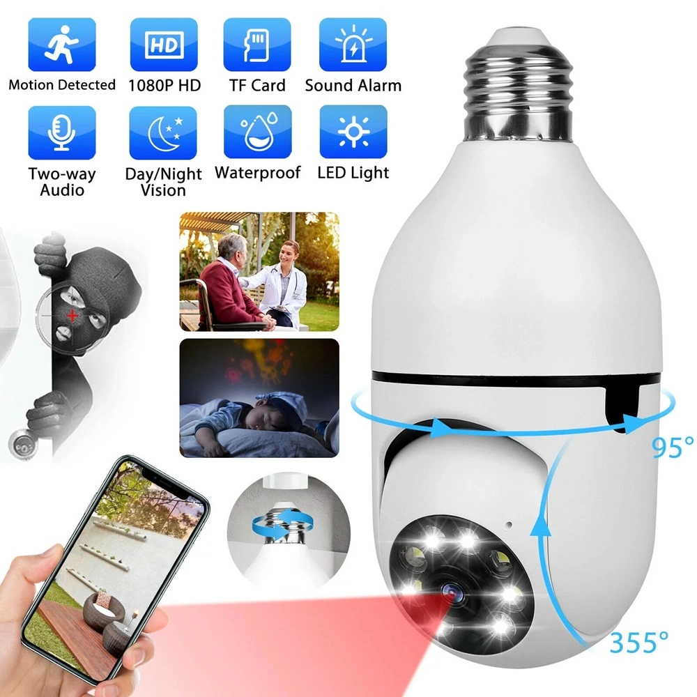 Camera wifi ampoule smart sans fil
