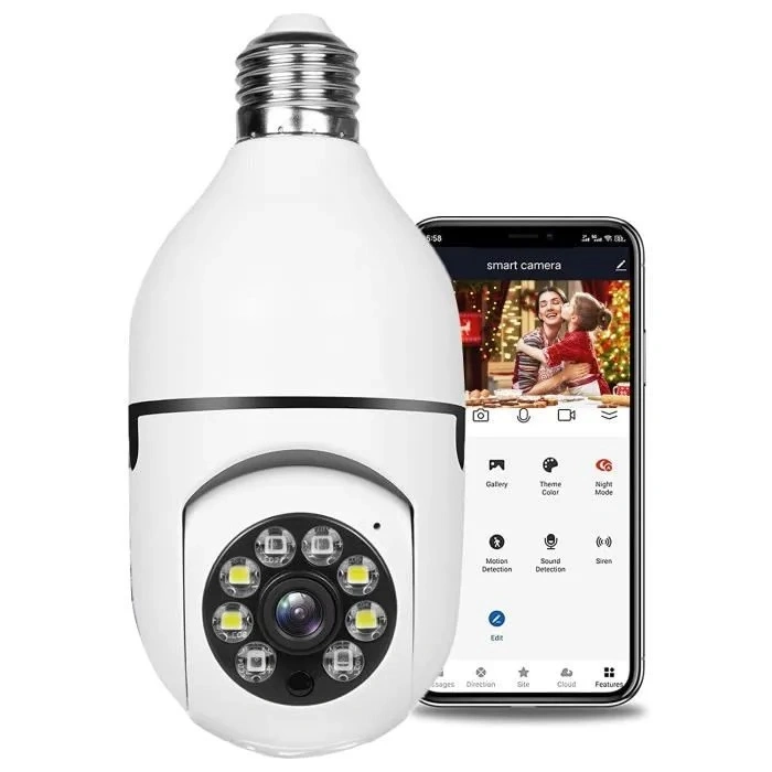 Camera wifi ampoule smart sans fil