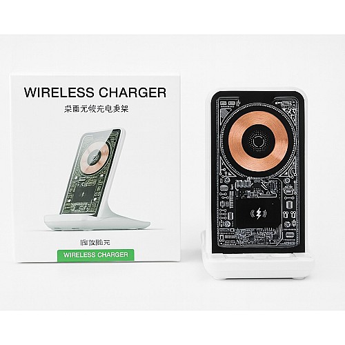 Chargeur Sans Fil Design Transparent – Ultra Rapide & Moderne