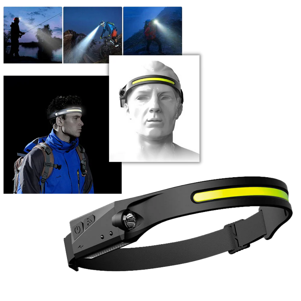 Lampe Frontale Induction Rechargeable USB – 350 Lumens