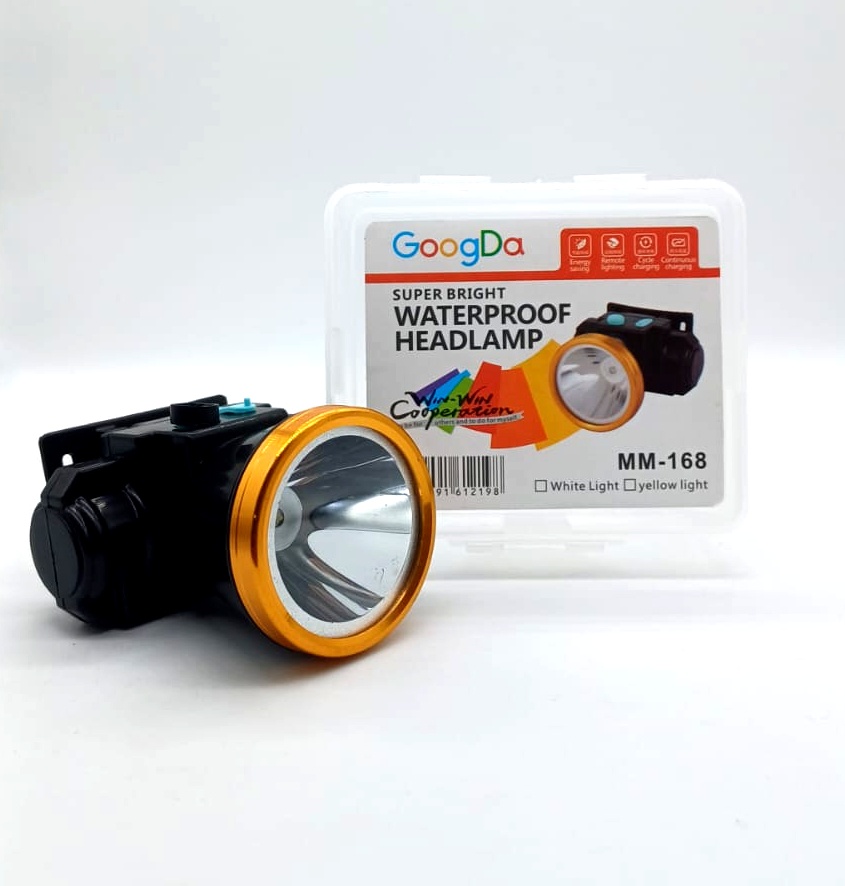 Lampe frontale puissante à LED avec batterie