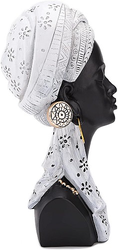 Statue Femme Africaine en résine 30 CM