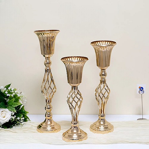 Vase de fleurs en métal 3 pcs 2-36-16