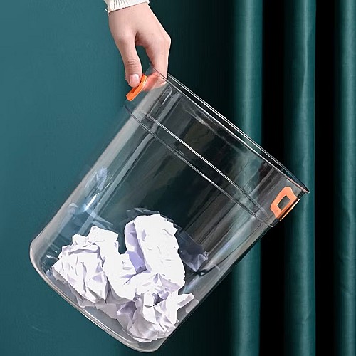 Corbeille de bureau transparente 5-21-4