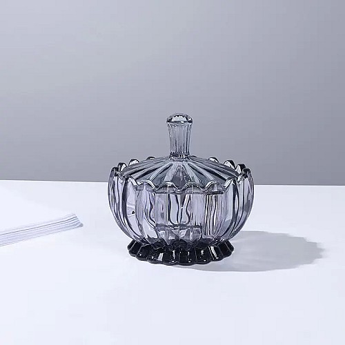 Bonbonnière en verre avec couvercle 5-35-6