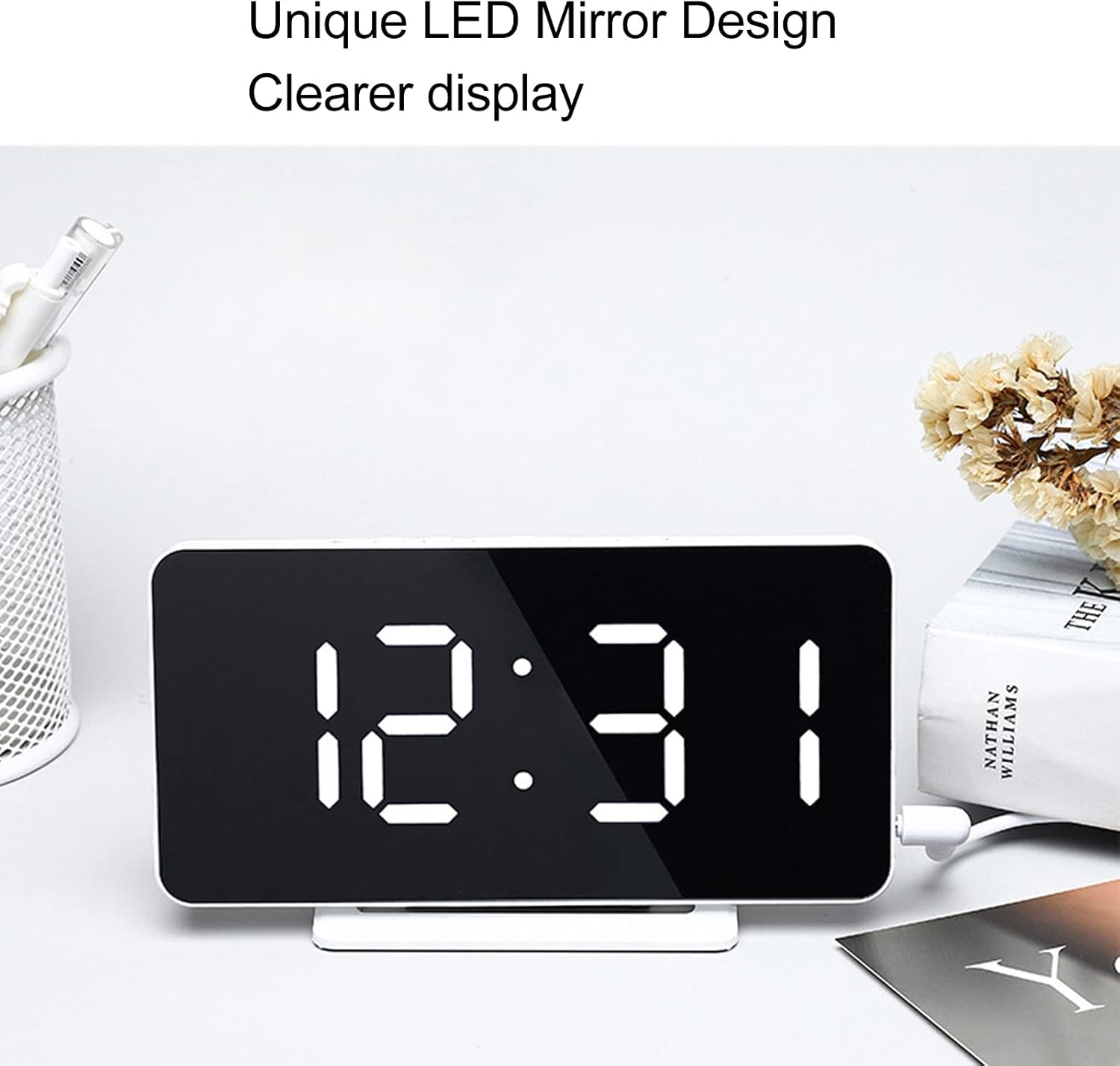 SH0162- Réveil numérique à LED avec calendrier 5-32-2