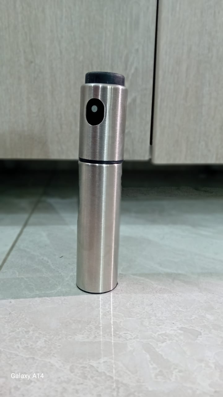Pulvérisateur d’Huile 100ml en Métal Argenté