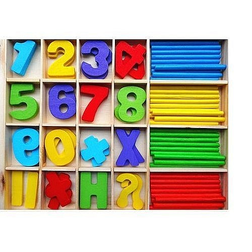 jeu de calcul en bois