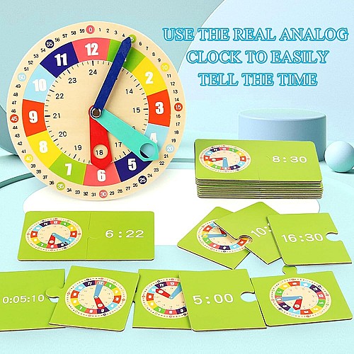 Horloge d'apprentissage en Bois