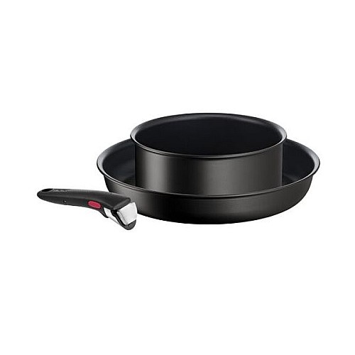 Set 2 Pcs Poêle/Casserole 28/20cm + Poignée Amovible