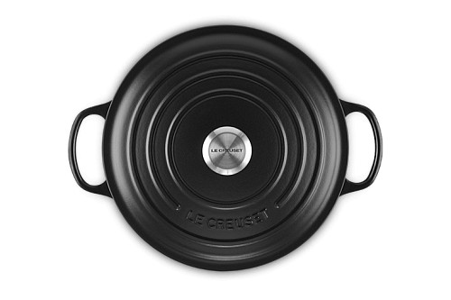 Cocotte Ronde En Fonte Emaillée 28cm Noir