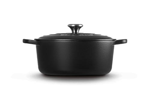 Cocotte Ronde En Fonte Emaillée 28cm Cerise