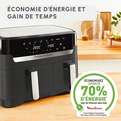 Friteuse sans huile Dual Easy Fry & Grill