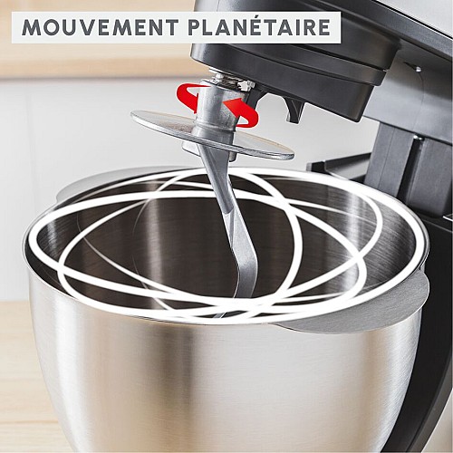 Robot Pétrin MasterChef 1100W Bake Partner Gris