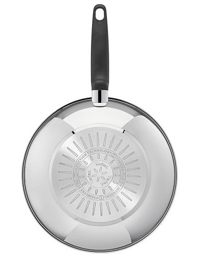 Wok Inox 28cm Primary avec Revêtement