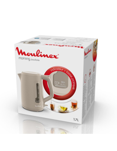 Bouilloire électrique Morning BY2M0B10 – 1,7 L Gris Chaud