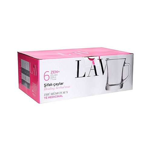TASSE EN VERRE ZPL404 225CC LAV PACK/6
