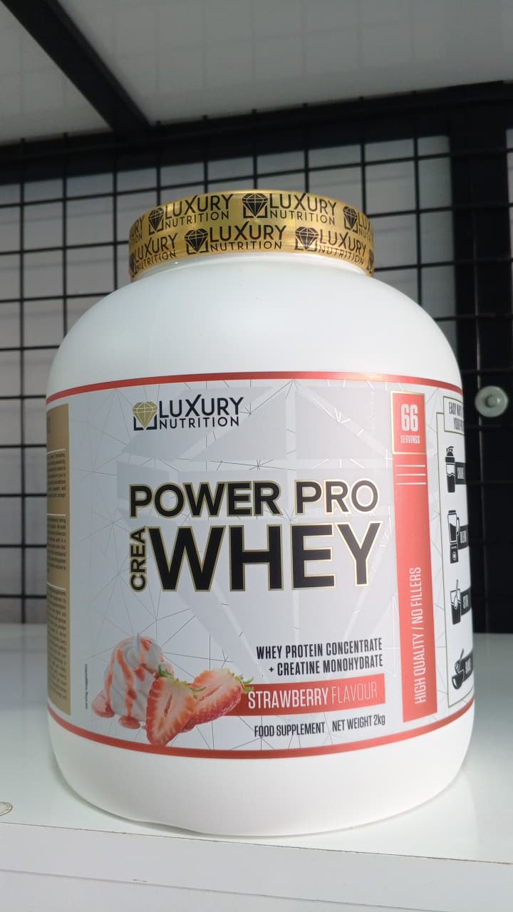 LUXURY NUTRITION CREA POWER PRO WHEY Fraise 2KG
