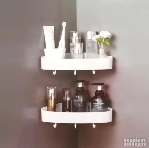 Étagère d'angle pour la salle de bain - sans perçage