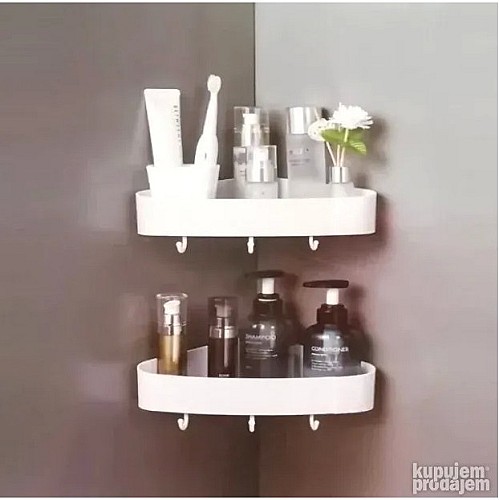 Étagère d'angle pour la salle de bain - sans perçage