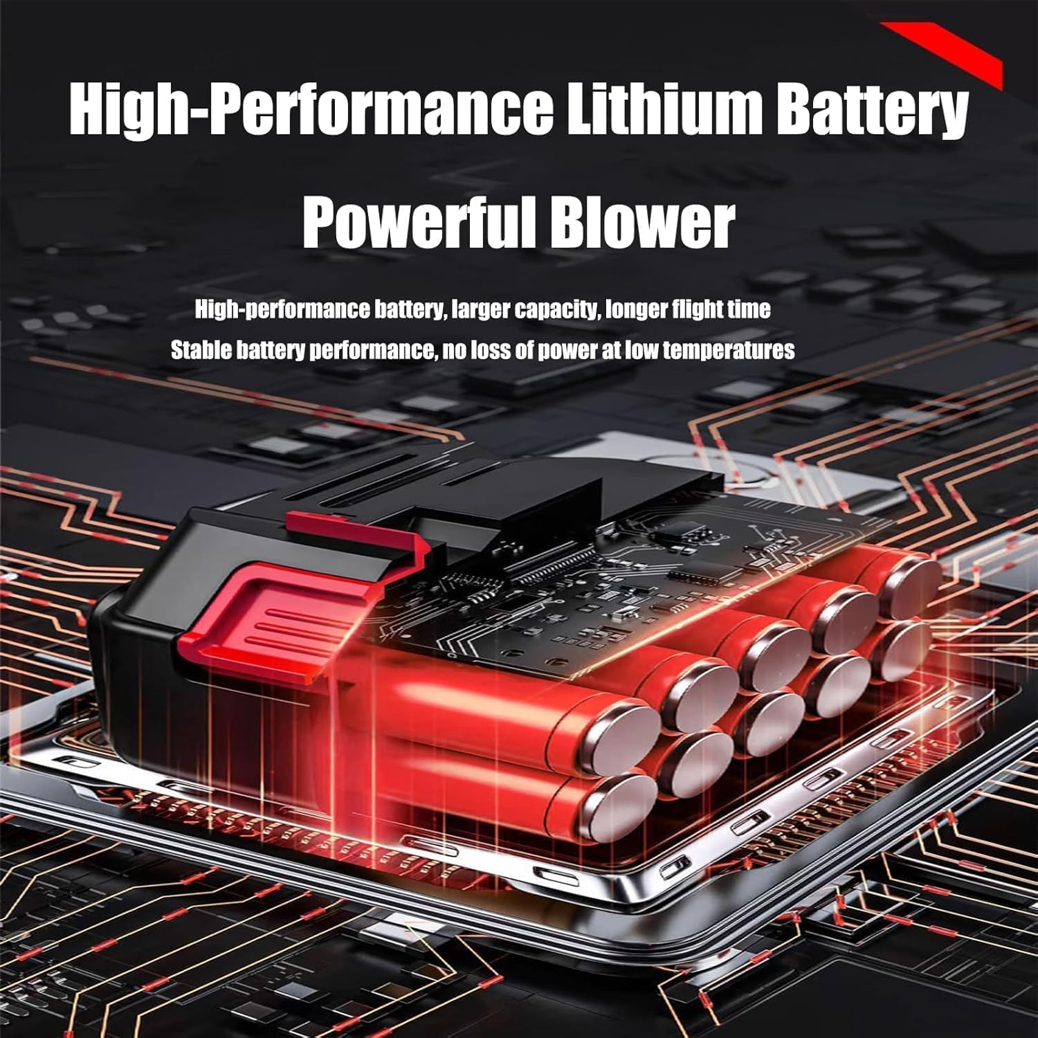 Mini Souffleur Portable Sans Fil Puissant 21V Rechargeable