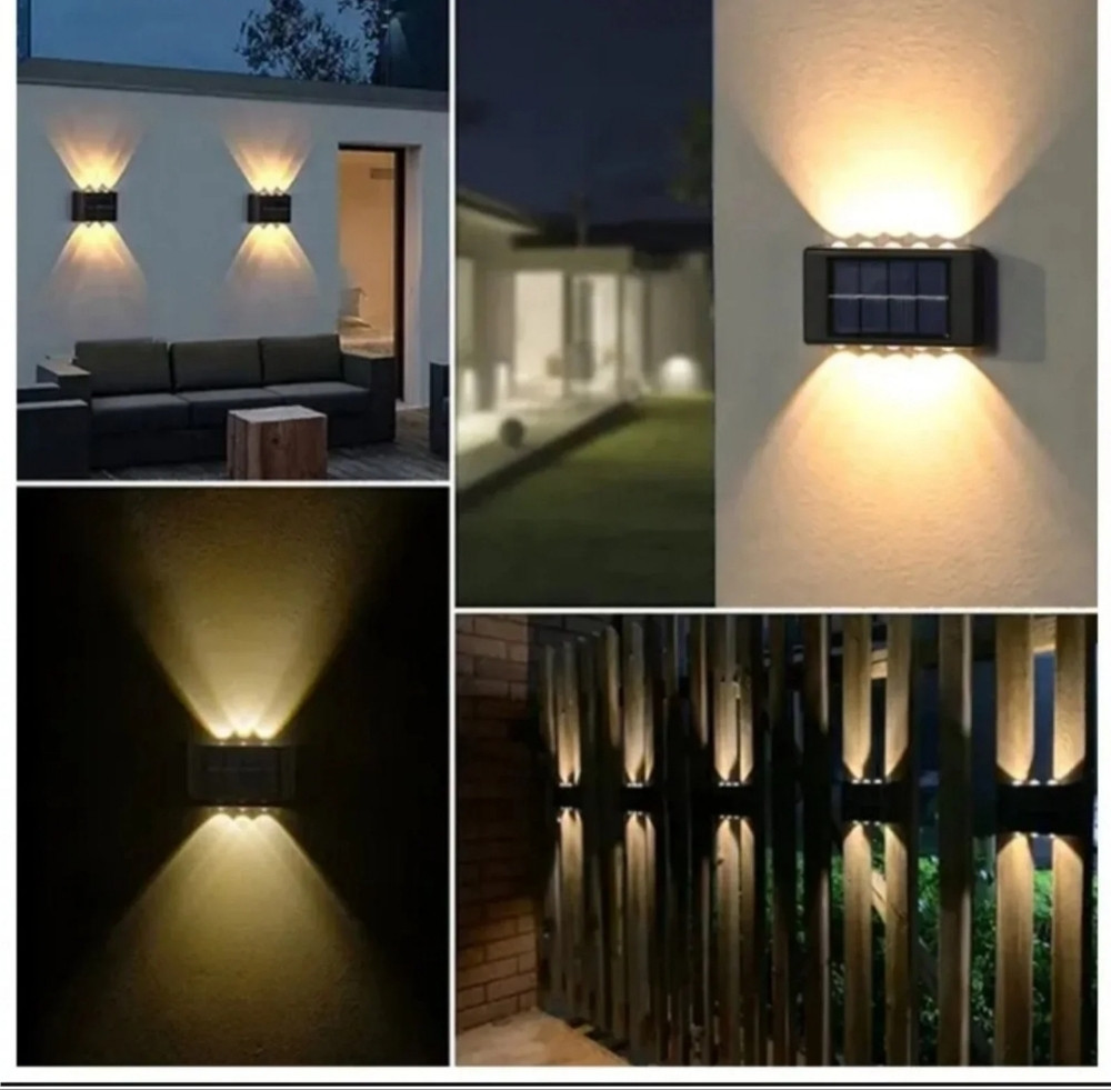 Pack 2 Applique murale solaire LED extérieure