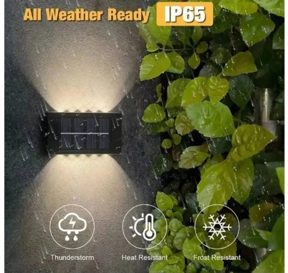 Pack 2 Applique murale solaire LED extérieure