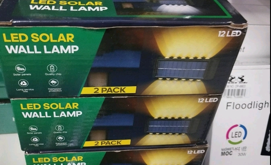 Pack 2 Applique murale solaire LED extérieure