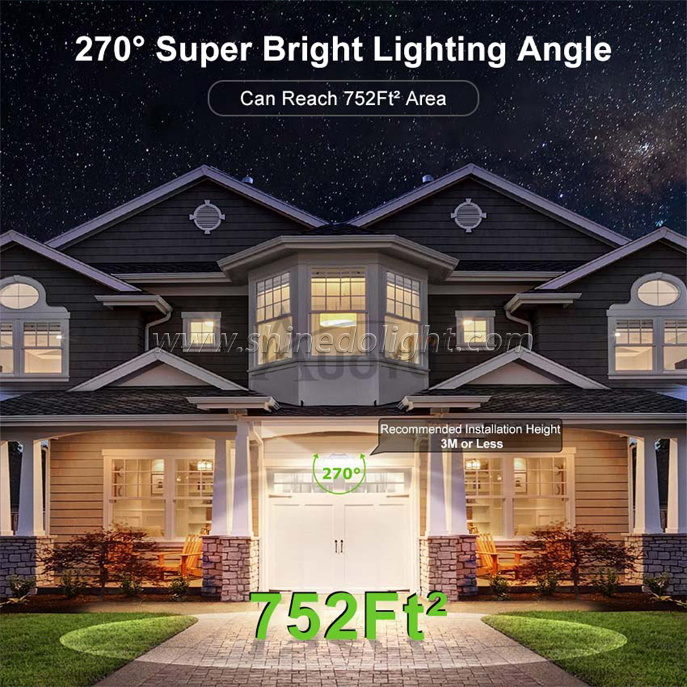 Applique murale solaire à 126 led avec détecteur de mouvement