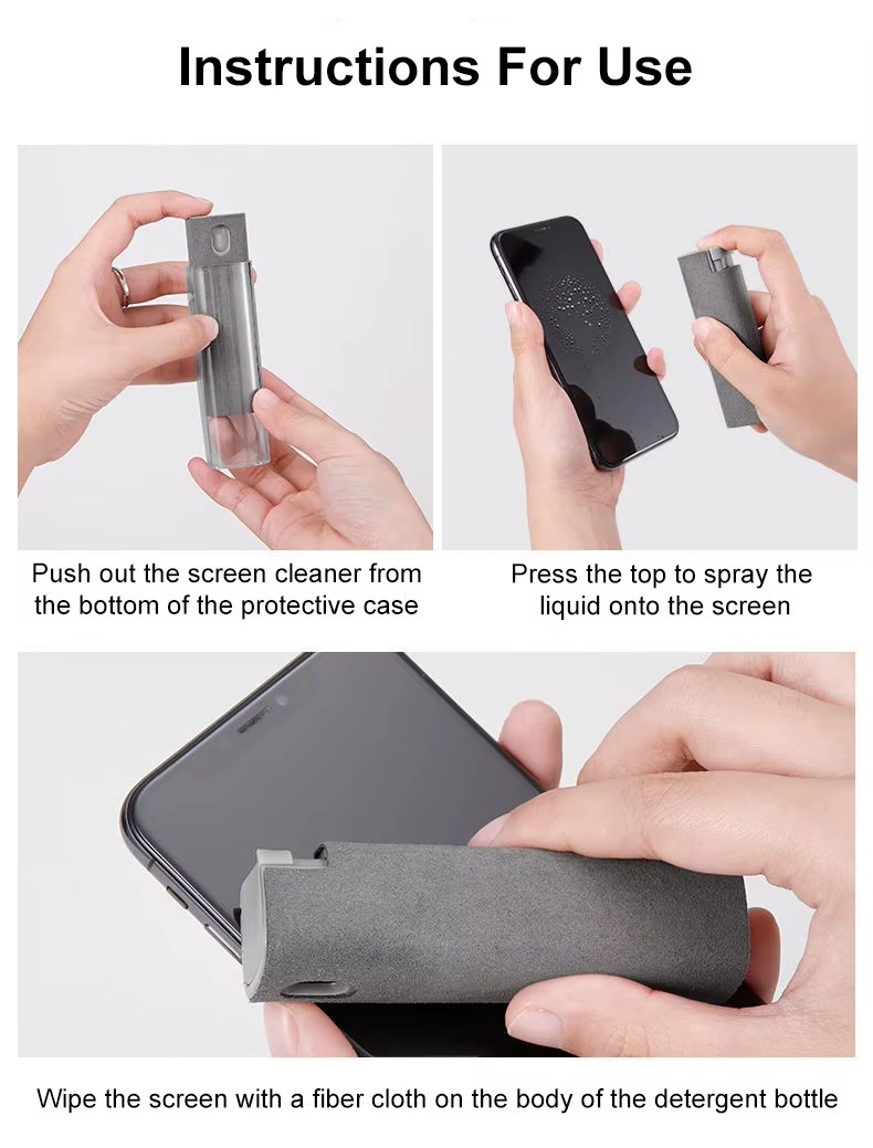 Nettoyage d'écran de téléphone portable