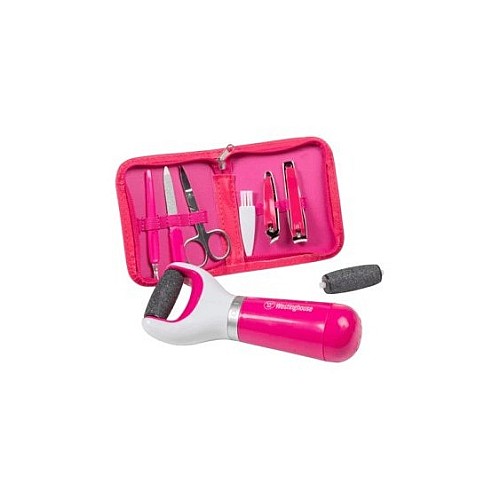 Set 9p Râpe électrique rechargeable et trousse manucure pédicur-WH1172