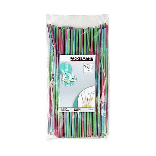 50 pailles flexibles tropical-27066