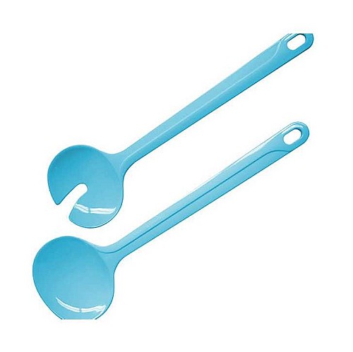 Couvert à salade 29.5 cm tropical bleu-Rose-vert-27074
