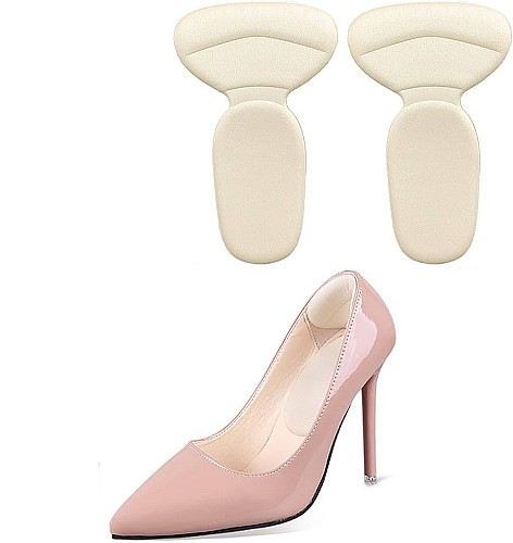 Paire Haute Talon Semelles Chaussures Protecteur Pied