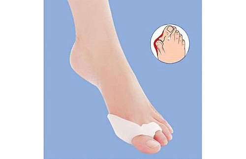 Séparateur Orteil Hallux Valgus 2 pièces en silicone pour pied